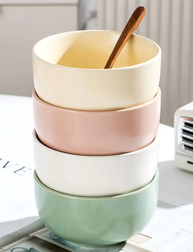 Sesame Glazed Ceramic Bowl