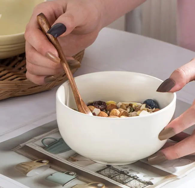 Sesame Glazed Ceramic Bowl