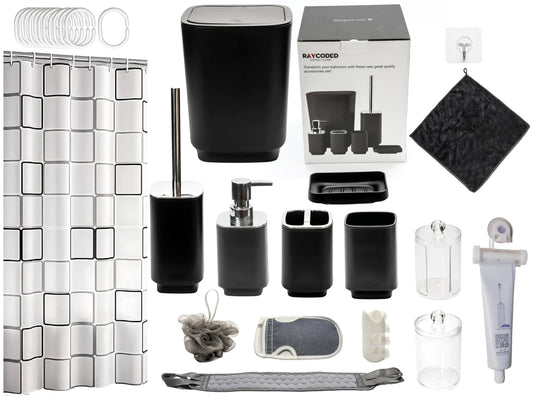 LuxeHaven™ Complete Bathroom Decor Set