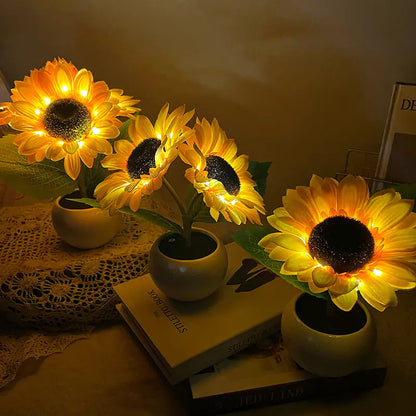 LED Sunflower Night Light