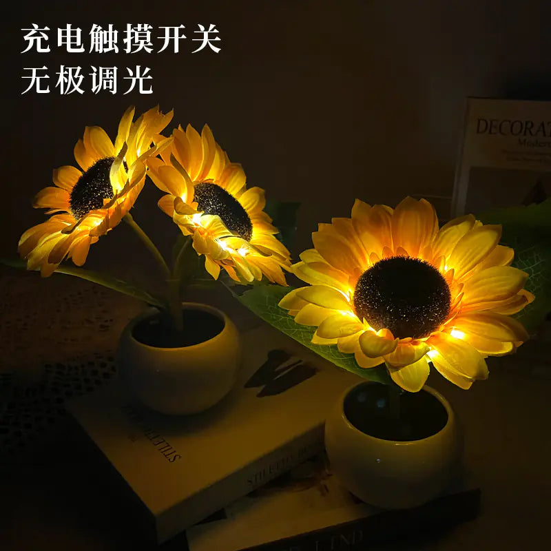 LED Sunflower Night Light