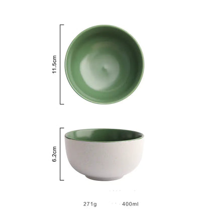 Sesame Glazed Ceramic Bowl