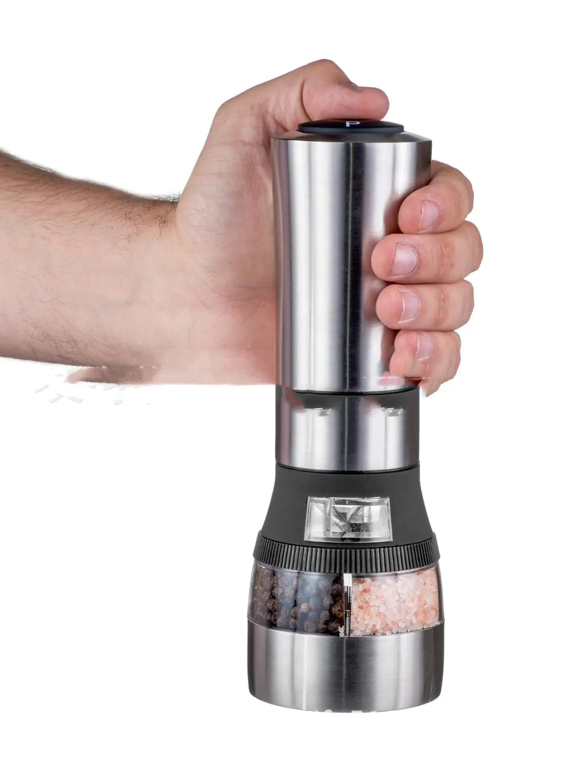 2-in-1 Stainless Steel Pepper Grinder