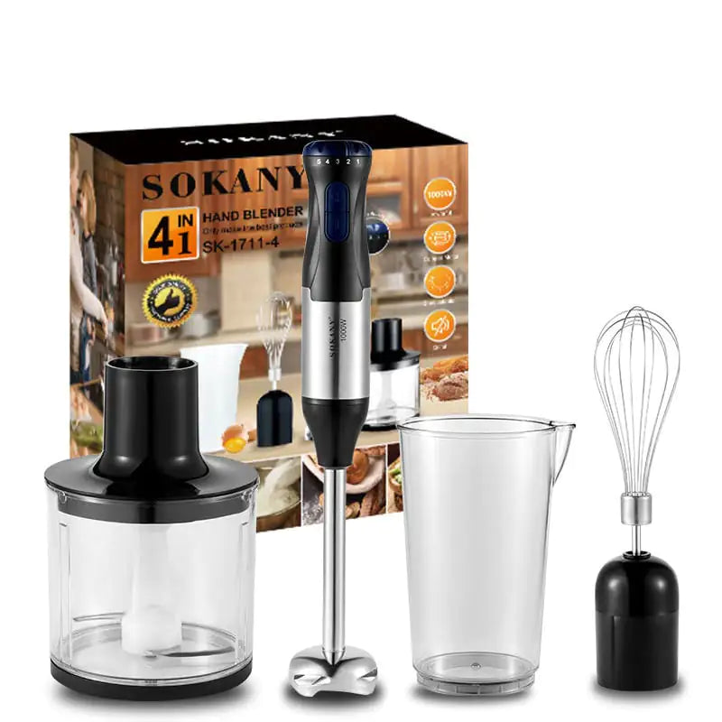 MixPro™ 4-in-1 Handheld Mixer & Juicer Set