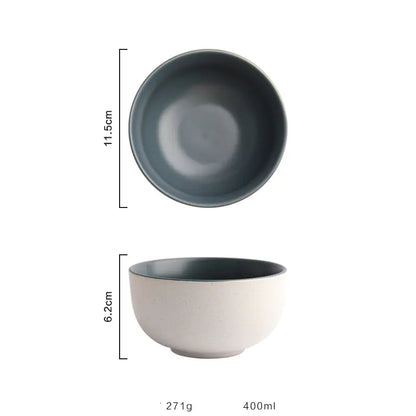 Sesame Glazed Ceramic Bowl