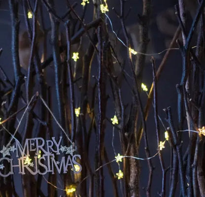 LED Copper Wire Five-Pointed Star Lighting Chain